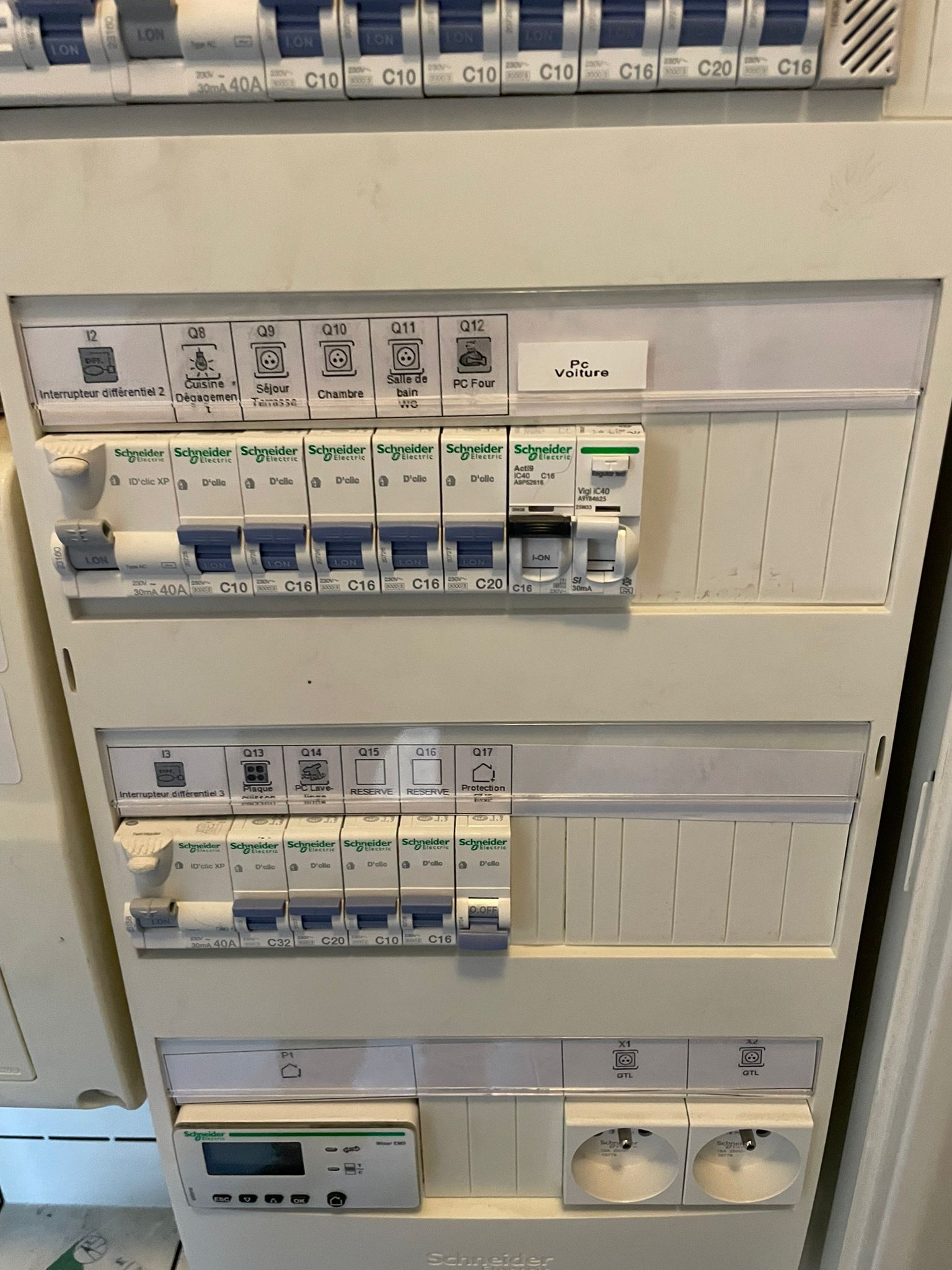 Tableau Schneider residentiel