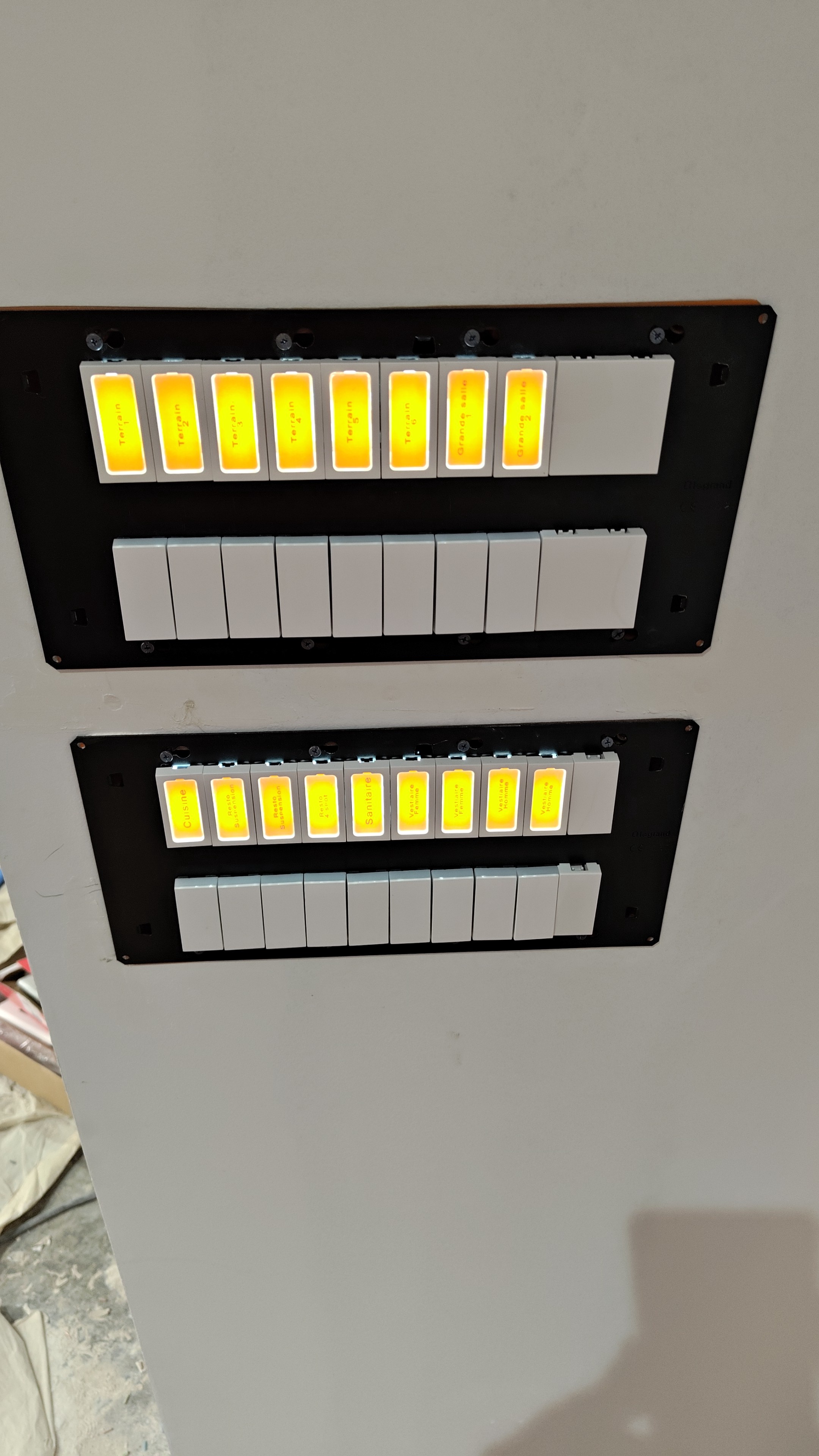 Panneau de voyants lumineux