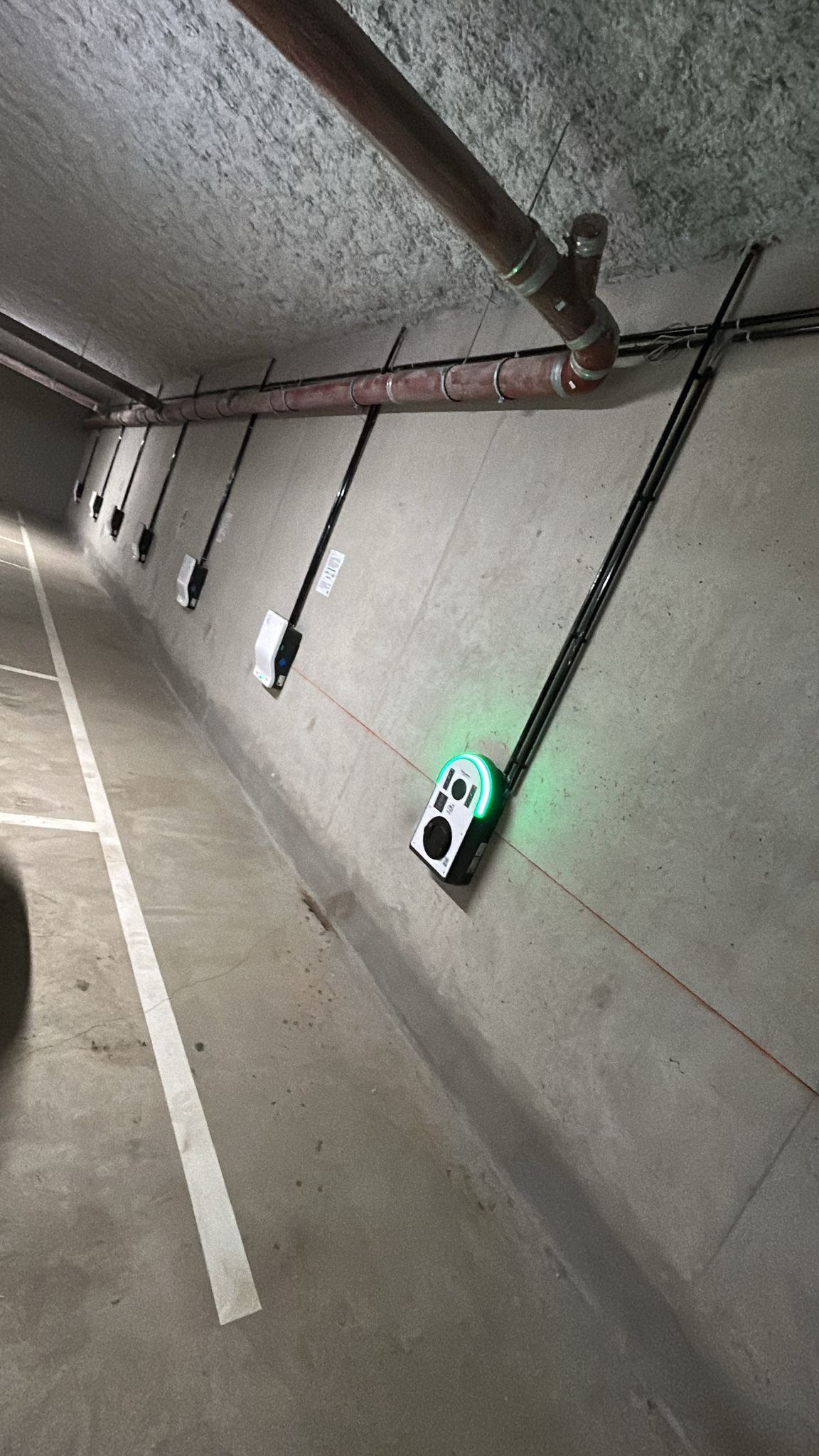 Borne IRVE parking souterrain